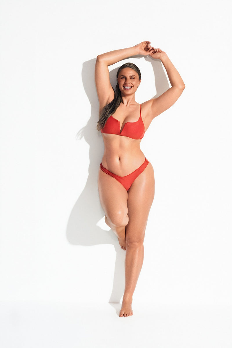 BELO HORIZONTE BALCONETTE BIKINI - Crimson Red - front