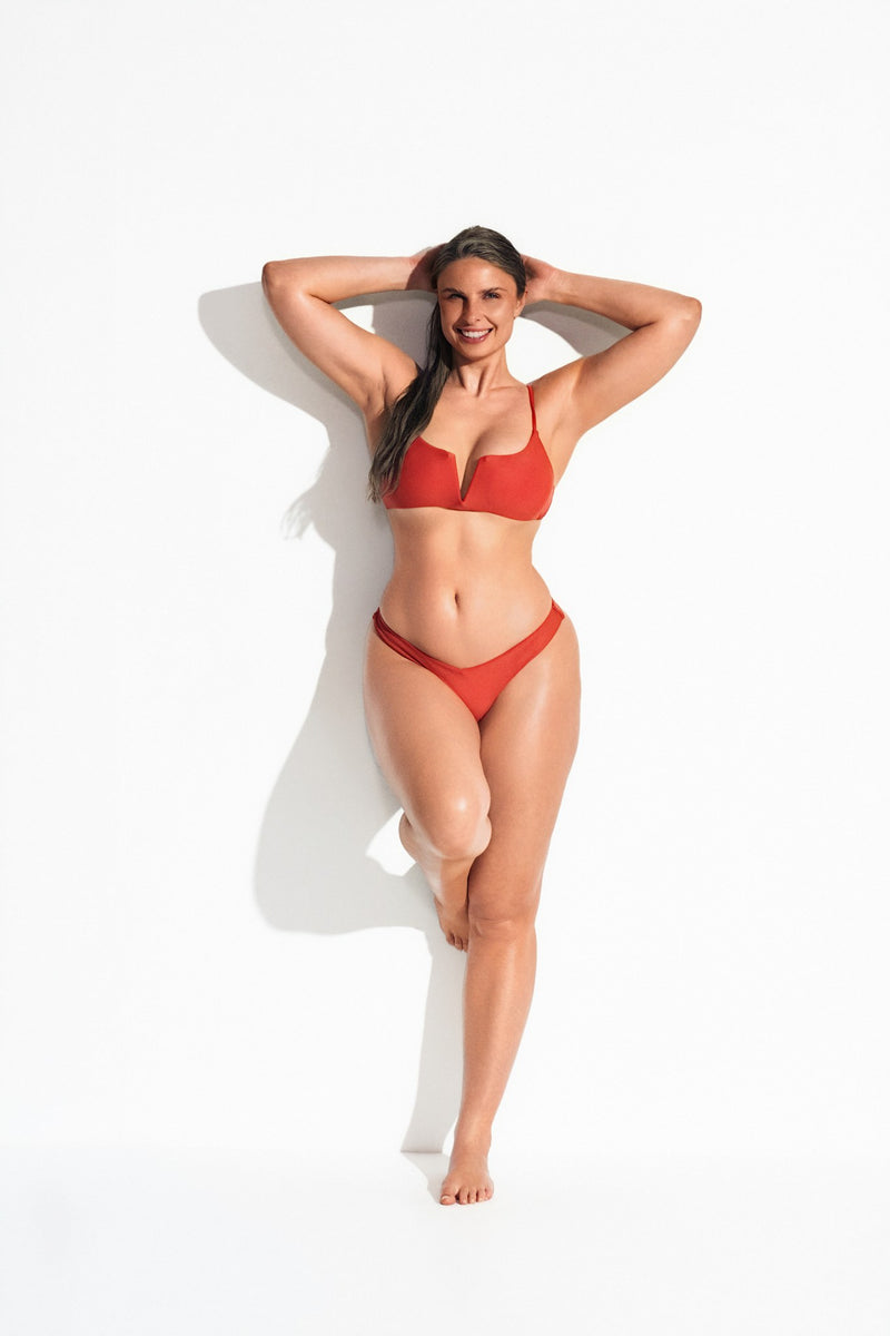 BELO HORIZONTE BALCONETTE BIKINI - Crimson Red - front