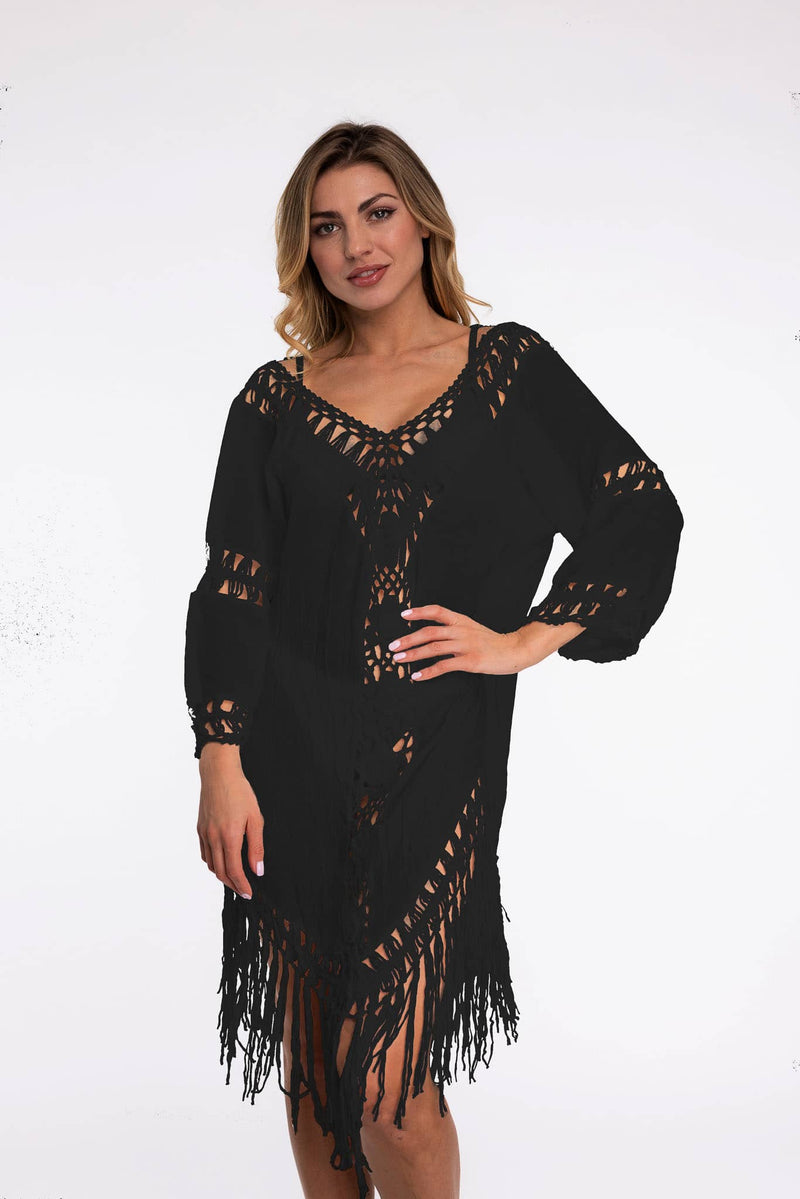 Cardigan-Boho-Black-Bikinilista