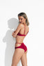 JAVA ISLAND BALCONETTE BIKINI - Lipstick Red - back