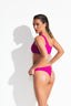 SWAROVSKI COAST CAPRI BUSTIER BIKINI - Purple Light - back