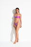 WAIKIKI BEACH BANDEAU BIKINI - Purple - front