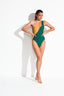CALA ROSSA ONE PIECE SWIMSUIT - Ocher Green - front