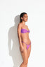 WAIKIKI BEACH BANDEAU BIKINI - Purple - side
