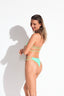 OCEAN VIEW BANDEAU BIKINI - Spring Green - side