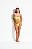 SEVEN SEAS BANDEAU BIKINI - Citrus Green - front