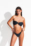 SANTA MARIA BANDEAU BIKINI - Midnight Black - front