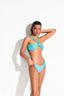 AMALFI COAST BANDEAU BIKINI - Turquoise Blue - side