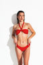 CALA SALADA BANDEAU BIKINI - Candy Red - front