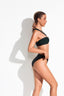 AMALFI COAST BANDEAU BIKINI - Midnight Black - side