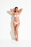 AMALFI COAST BANDEAU BIKINI - Snow White - front