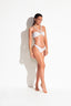 AMALFI COAST BANDEAU BIKINI - Snow White - front