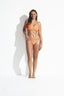 MILILANI BEACH BUSTIER BIKINI - Tiger Orange - front