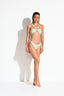 AMALFI COAST BANDEAU BIKINI - Olive Green - front
