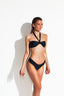 CALA SALADA BANDEAU BIKINI - Midnight Black - front