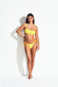 SEVEN SEAS BANDEAU BIKINI - Bumblebee Yellow - front