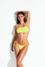 SEVEN SEAS BANDEAU BIKINI - Bumblebee Yellow - front