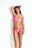 SEVEN SEAS BANDEAU BIKINI - Magenta Red - front