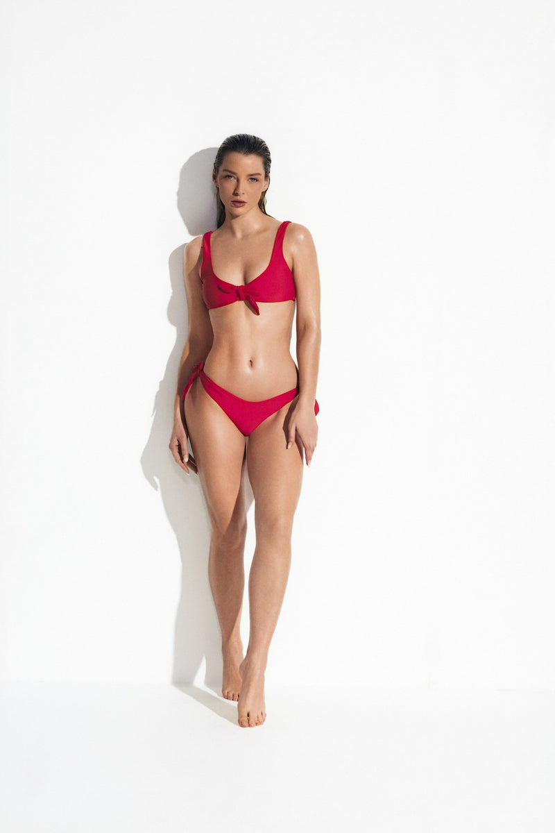 HORIZON VIEW BANDEAU BIKINI - Candy Red - front