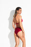 SYDNEY OCEAN TRIANGLE BIKINI - Lipstick Red - back