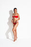 PIKINNI BANDEAU BIKINI - Candy Red - front