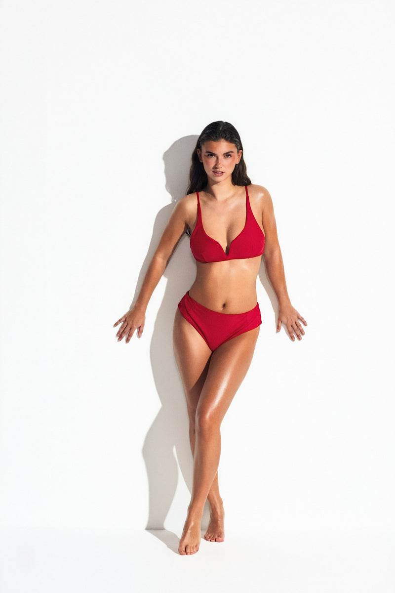 TOKYO BLOSSOM BALCONETTE BIKINI - Lipstick Red - front
