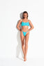 NA PALI COAST BANDEAU BIKINI - Arctic Blue - front