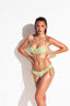 VICTORIA PEAK BANDEAU BIKINI - Olive Green - front