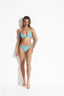 HONOLULU EAST TRIANGLE BIKINI - Arctic Blue - front