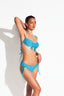 VICTORIA PEAK BANDEAU BIKINI - Arctic Blue - front