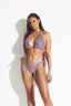 INDIE BEACH LEO NECKHOLDER BIKINI - Leopard Pink - front