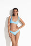 KOHALA COAST BUSTIER BIKINI - Arctic Blue - front