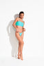 SAINTE MAXIME BUSTIER BIKINI - Turquoise Blue - front