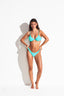NAMORIK ISLAND BUSTIER BIKINI - Turquoise Blue - front