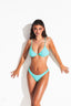 NAMORIK ISLAND BUSTIER BIKINI - Turquoise Blue - front