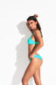 NAMORIK ISLAND BUSTIER BIKINI - Turquoise Blue - back