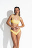 MILANO DESIGN BUSTIER BIKINI - Bumblebee Yellow - front