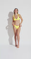 ELAFONISI BEACH BUSTIER BIKINI - Bumblebee Yellow - video
