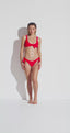 HORIZON VIEW BANDEAU BIKINI - Candy Red - video