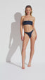 OCEAN VIEW BANDEAU BIKINI - Midnight Black - video