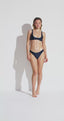 ELAFONISI BEACH BUSTIER BIKINI - Midnight Black - video